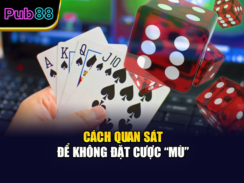 Cách quan sát để không đặt cược “mù"